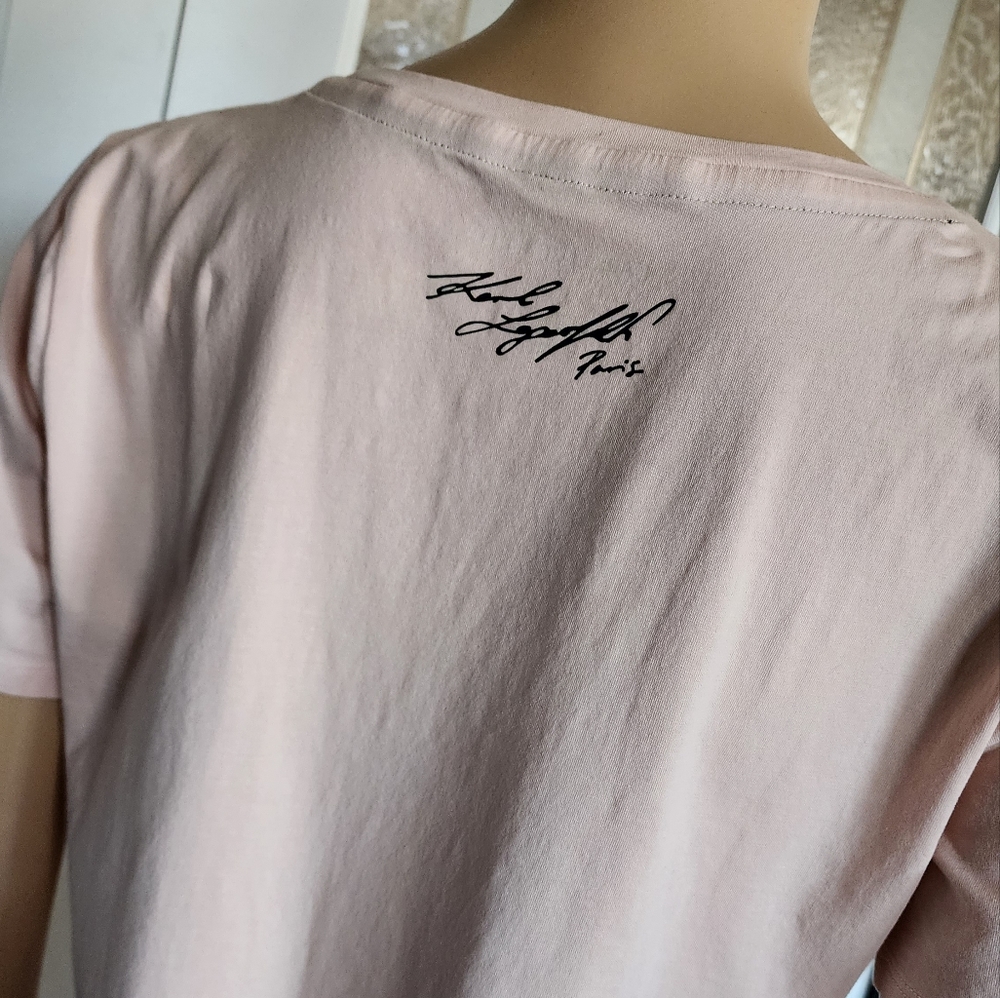KARL LAGERFELD PARIS TEE SZ M - Picture 4 of 16